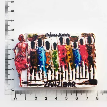 3d Smolo Magneti Ekvatorialne Afrike Kulturne Krajine Turizem Hladilnik Magnet Spominek Dom Dekoracija dodatna Oprema ideje za darila