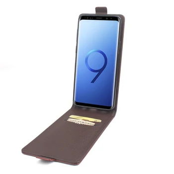 HongBaiwei za Samsung Galaxy S9 Flip Primeru Moda Reliefni Usnja Kritje velja za Samsung Galaxy S9 5.8