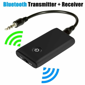 Bluetooth 5.0 Oddajnik Sprejemnik 2-V-1 Brezžični 3,5 mm o Adapter RX/TX za PC TV Domača stran za Slušalke Zvok