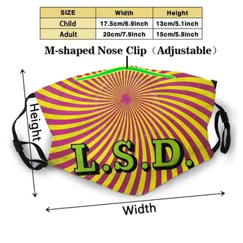 Timothy Leary Lsd Psihedelični Album Cover Moda Usta Maske Filter Za Odrasle Otroci Masko Letnik Starinski Predmet Lepa