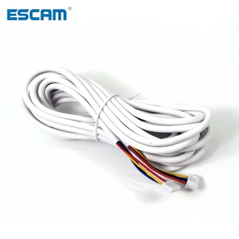 ESCAM AVVR 4 Core 5M/10M/20M, Podaljšek Kabel, 28 AWG 4 Žice, Baker Line Video Vrata Telefon Zvonec Interkom Sistem
