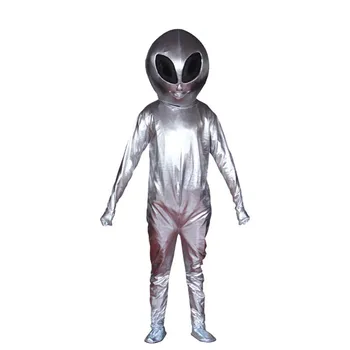 Prihodnost prostor Halloween Srebro Tujec Coplay Kostum nočni klub Stranka Kozmično NLP Biogame Enotni stopnji kažejo oblačila