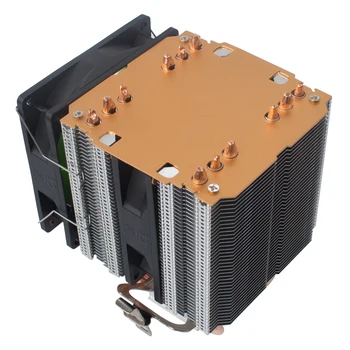 Čisti copper6 toplotne cevi dvojni stolp brez obeh skrajnih CPU radiator Pwm 90 MM silent hladilni ventilator 775 1155 1366 AMD3 AM4 X79 X99 2011PC hladilnik