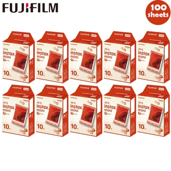 10-100 Listi/Paketi Fotografski Papir Fujifilm Instax Mini Film JinXiu za Fuji hitra kamera 11 8 9 7s 25 50 90 sp-1 2 z Paket