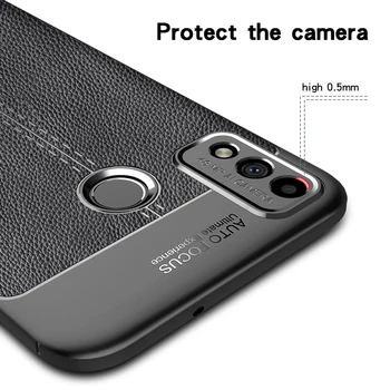 KEYSION Shockproof Primeru za Huawei Honor 9X Lite luksuzni litchi Usnje Mehko Silikonsko Telefon Hrbtni Pokrovček za Čast 9X Lite