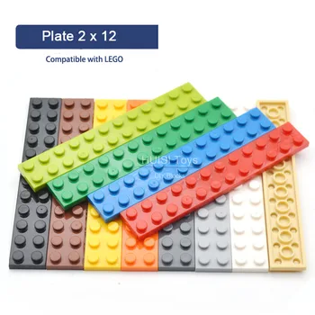 Gradnik Opeke Deli Modela Igrače Dodatne Tanke 2x12 DIY Razsvetlil Ustvarjalni Otroci Igrače Združljiv Z Legoes 2445 50Pieces