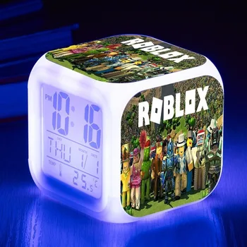 Roblox Anime Svetlobna LED Budilka namizne Svetilke Digitalne Ure Stranka Doma Dekor Božična Darila, Igrače za Otroke, Otroci