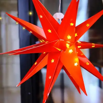 Nova 18-Trikotnik 3D Eksplozije Star Svetlobo Zložljive Nepremočljiva Prostem Žareče Zvezde Luči Novega Leta, Božični Okraski, 2021