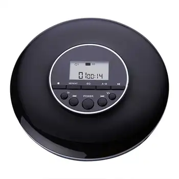 Stereo Prenosni CD Player, LCD Zaslon Domači 3.5 mm Jack Otroci Odrasli Polnilna Shockproof Potovanja Z Slušalke Discman