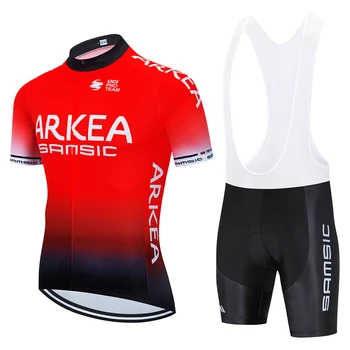 2020 ARKEA Kolesarski dres Komplet Poletnih Kolesarska Oblačila Maillot Ropa Ciclismo MTB Kolo Oblačila za Šport bo Ustrezala Kolesarjenje