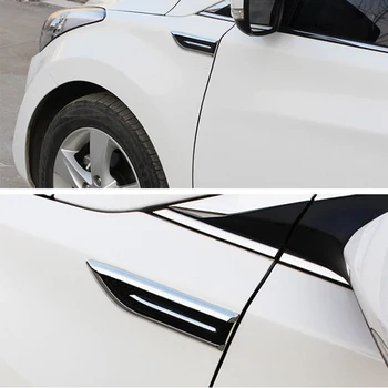 2 kom / set ABS Chrome Konča Značko Dekoracijo Šport za Skoda Octavia Fabia Hitro Odlično Yeti Roomster