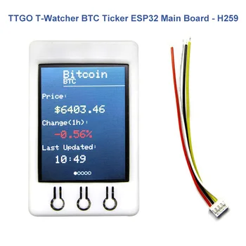 TTGO T-Watcher BTC Ticker ESP32 2.2 Palčni, 320 x 240 slikovnih pik TFT Zaslon Modul Za Bitcoin EM88