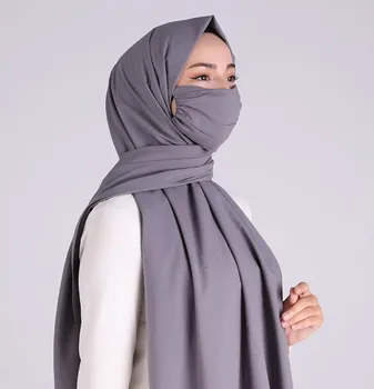 3 Kosov Prikriti Šal, ženski šal %100 Bombaž Šal Ruta hidžab šal ženske zimski šal Muslimanskih moda Islamska oblačila