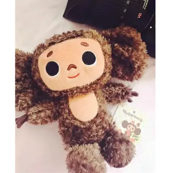 Visoka Kakovost cheburashka plišastih igrač velike oči opica z obleko lutka Rusija Anime dojenček fant spanja pomiritev lutka igrače za otroke