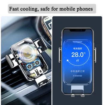 YANLAN avto hitro brezžični polnilnik indukcijske avto Pametni telefon imetnik Magnetni telefon stojalo, ki je Primerna za iPhone, Samsung Xiaomi