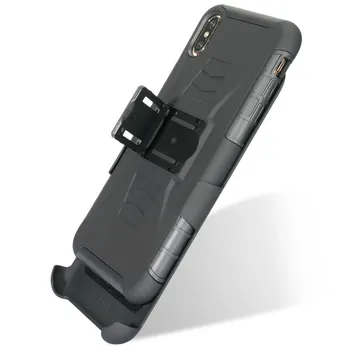 Za iPhone 5s se 6 8 7 Plus xr xsmax Vrtljiv Nazaj Posnetek Pasom 360-Stopinjski Celotno Telo, Shockproof Hibridni Oklep za Zaščito Primeru