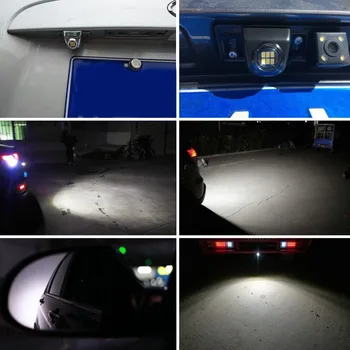 Fuleem Super Svetla Povratne Žarnice 3030 6LED Backup Parkiranje LED Luči Svetilka Nepremočljiva Pomožne led varnostne luči za Vozilo
