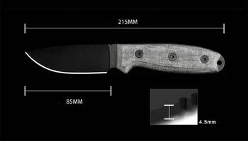 Zunanji nož samoobrambe preživetje Visoko trdoto jekla nož področju preživetje prenosni taktično naravnost nož