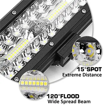 Miško nad sliko za povečavo 2x7inch C REE LED delovna Lučka Bar Spot Poplav OffRoad Meglo Vožnje 4x4 4WD Povratne Premium Kakovosti