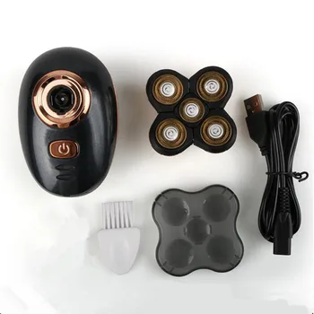 USB Polnilne Pet-Rezilo Britve Električni Brivnik Za Moške Hair Trimmer, ki Plava Stroj Električni Britev, Plešasto Glavo 40#1012