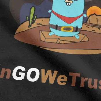 2019 Novo Golang Moški Majica S Kratkimi Rokavi Gopher V Go Zaupamo Programer Tee Shirt Coder Kodiranje Oblačila Razvijalec Smešno Programiranje T-Shirt