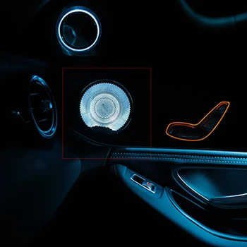 2pcs/4Pcs LED Avdio Zvoka Zvočnik pokrov Za Mercedes Benz E C GLC Razred W213 W205 X253-2018 Trim Kritje Primera Emblem pokrov