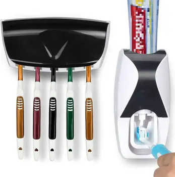 Samodejno zobna pasta squeezer z zobno ščetko box set zobna pasta razpršilnik za kopalniške opreme zobna pasta razpršilnik