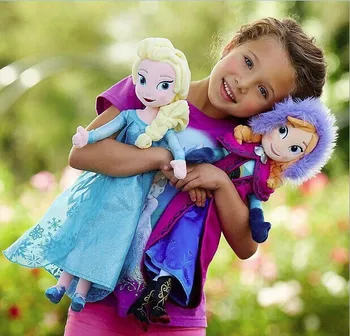 Disney Plišastih Lutka Igrače, Zamrznjeno, Elsa, Ana Princesa Sven Olaf Kristoff Polnjene Brinquedos Lutka Igrače Za Otroke Darilo Za Rojstni Dan