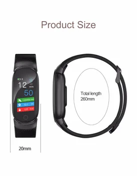 Novo IP67 Nepremočljiva Pametno Gledati Ženske Srčnega utripa Moški Fitnes Pametna Zapestnica Tracker Sport Smartwatch Za Android IOS+Box
