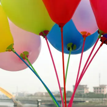 100 kozarcev balon palico 30 cm roko balon imetnik latex balon palico posnetek rojstni dekoracijo otrok balon dodatki