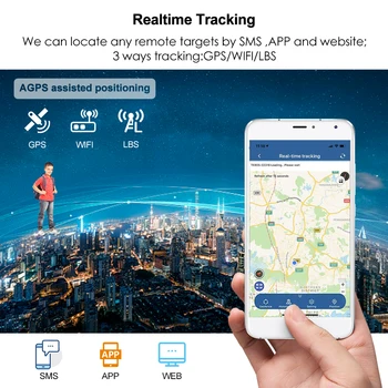 Prenosni Mini GPS Tracker TK921 s Kartice SIM Baby Glas Monitor Lokator SOS Realnem času Bujenja Otroci Otroci Nepremočljiva Brezplačno Aplikacijo