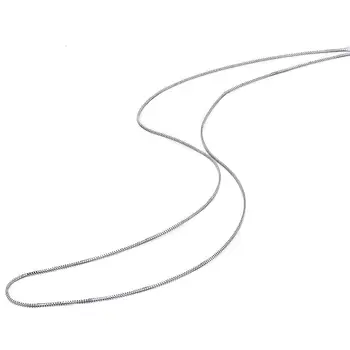 Verodostojno Čisto 18k Belo Zlato Ogrlico, Klasično Polje Povezavo Verige 18 inch
