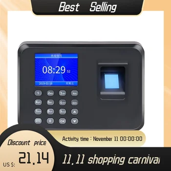 Biometrični čitalnik Prstnih Udeležba Pralni LCD Zaslon USB bralnik Prstnih Udeležba Sistem Ura Zaposlenega Preverjanje-V Diktafon