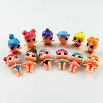 12pcs LOL Presenečenje Lutka Igrača Rojstni dan Torta Dekoracijo Set Za Dekle Darilo za Rojstni dan