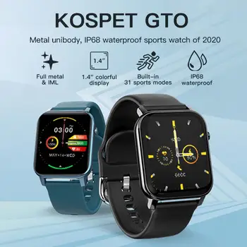 NOVO KOSPET GTO Pametno Gledati Nepremočljiva Moški Ženske Zaslon na Dotik Šport pametne ure Multi-sport Health Monitor Smartwatch 2020
