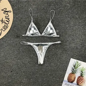 Ženske Seksi Povoj, Podložen Bikini Komplet Push Up Kopalke, Kopalke Kopalke Plažo