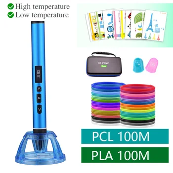 3D pero 3D tiskanje pero nizke in visoke temperature 3D Pero lahko uporabite PCL in PLA filamentov. kovinsko ohišje S prenosnimi majhno vrečko