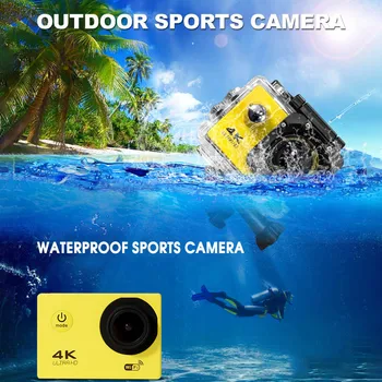 4K Šport na Prostem Akcije Mini Fotoaparat, video Posnetke vodoodporna WiFi Ultra HD Video Nadzor, Podvodno Plavanje Daljinski upravljalnik