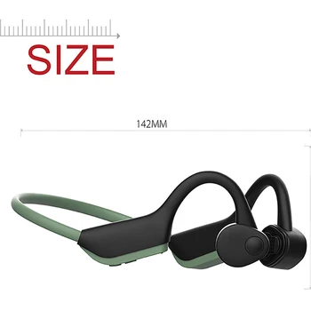 J20 Kostne Prevodnosti Vratu-trak Slušalke Bluetooth 5.0 Stereo prostoročno Športne Slušalke Z Mikrofonom Za Fitnes, Tek