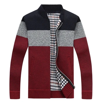 2020 nova moška jopica jeseni in pozimi toplo kašmir volne zadrgo jopico pulover moških priložnostne plesti pulover športna majica moški c