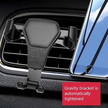 Gravity sensor univerzalni avtomobilski telefon vpenjalno držalo Za v Avtomobil Zraka Vent Posnetek Gori okoljske ABS Združljiv s telefoni 6 palcev