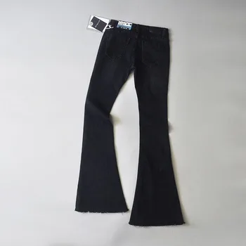 Pragmapism Visoke kakovosti 5 barv Modnega Jeansa Flare womens Hlače Jeans Širok Noge Hlače Lady Priložnostne Flare Hlace Ženske jeans