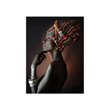 Afriške Gola Ženska Indijski Glavo Pokončno Steno Umetnosti Fotografije, Slikarstva Wall Art za Dnevni Sobi Doma Dekor (Brez Okvirja)
