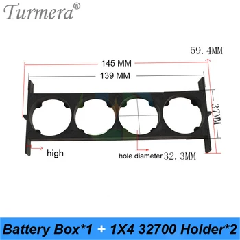 Turmera 32650 32700 Lifepo4 Baterije Škatla za Shranjevanje s 1x4 Nosilec za 12V Neprekinjeno Napajanje in E-kolo Uporaba Baterije 2020