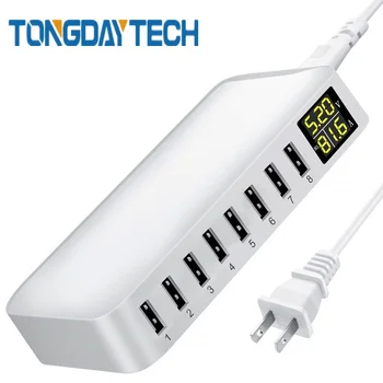 Tongdaytech Multi 8 Vrata USB za Hiter Polnilec za Mizo Mobilni Telefon Carregador LCD-Zaslon Polnjenje Dock Polnilec Za Pametni telefon Iphone