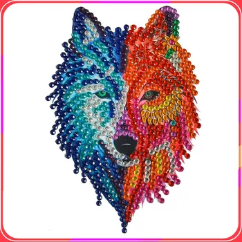 5D Diamond Slikarstvo za Otroke Živali Vzorec DIY Obrti Kompleti Diamanti Nalepke Številke Izobraževalne Igrače za Otroke