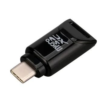 Tip C USB 3.1 Smart Card Reader OTG Funkcijo Podpira TF/SD Memory Card Reader Adapter za Micro SD MS M2, T-Flash