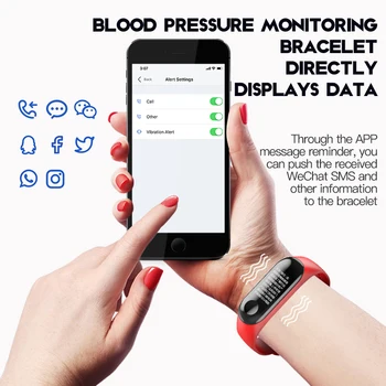Bluetooth Ure Moški Ženske Smart Digitalni Watch Šport Fitnes Zapestnica Manšeta Srčnega utripa SMS Opomnik Za IOS Android