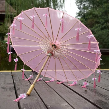 Hanfu Fotografija Prop Stari Dežnik dež ženske Starinsko Rese Krovne Fotografija, Ples Dežnik Cos Igra suncobran Japonska