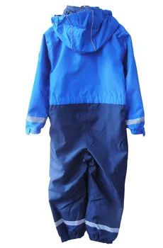 Otroci/fantje prostem jumpsuit, hooded windproof/nepremočljiv kombinezon, otroci rainsuit, velikost 122, 134 za velike otroke